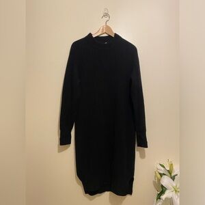 DKNY Cashmere Black Long Sleeve Dress. Size M
